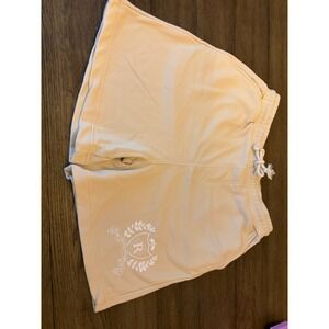 Zara Mens Team Revolution Play Sweat Shorts Cream Beige Graphic Size Large